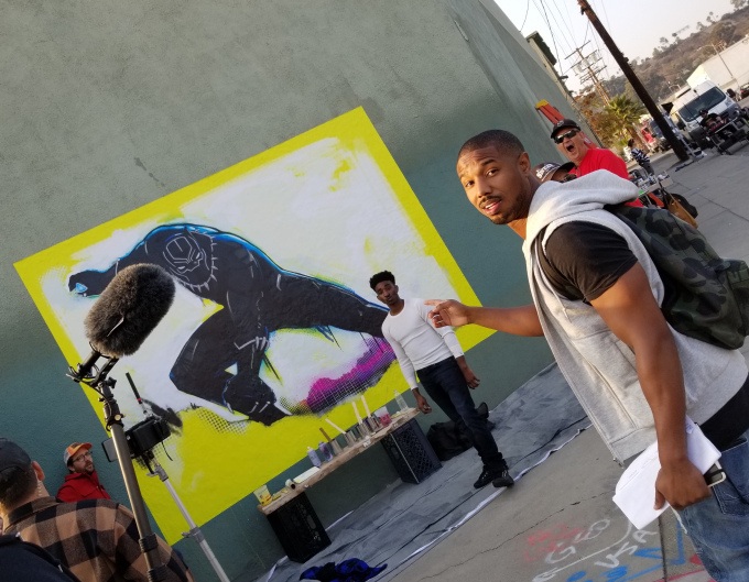 Michael B. Jordan Brisk Black Panther