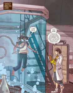 Kamala in an immersion tank