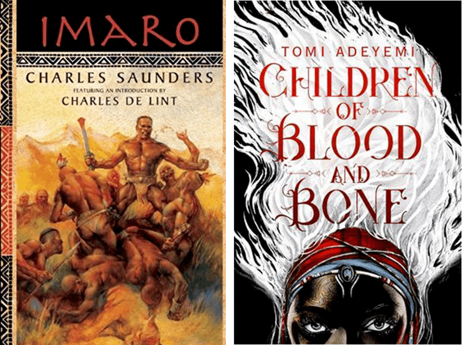 Imaro and Children of Blood and Bone book covers