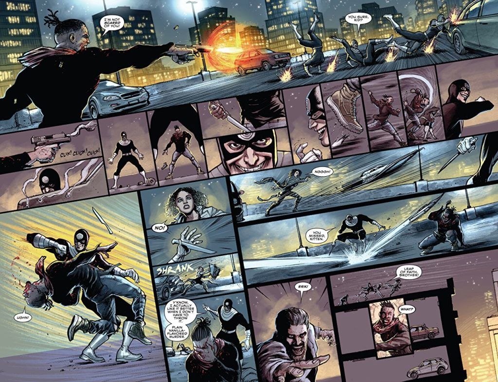 Killmonger #3 interior fight scene