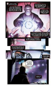 Mr Terrific gets back to his lab, from Terrifics #11