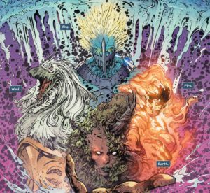 Aquaman #45 Interior Art of the 4 gods
