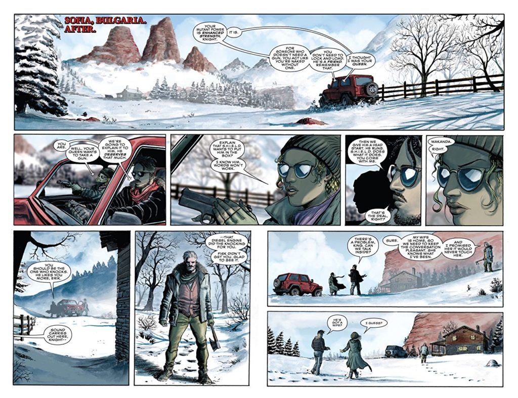 Killmonger #4 interior panels