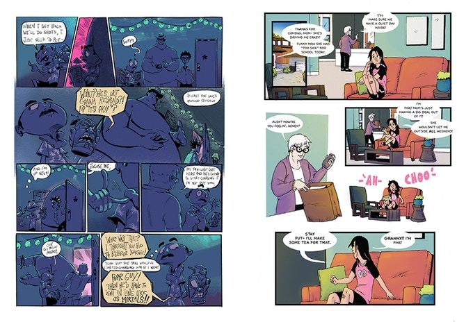 Sample pages by Tomas Vallecillo and Nat Brownlee