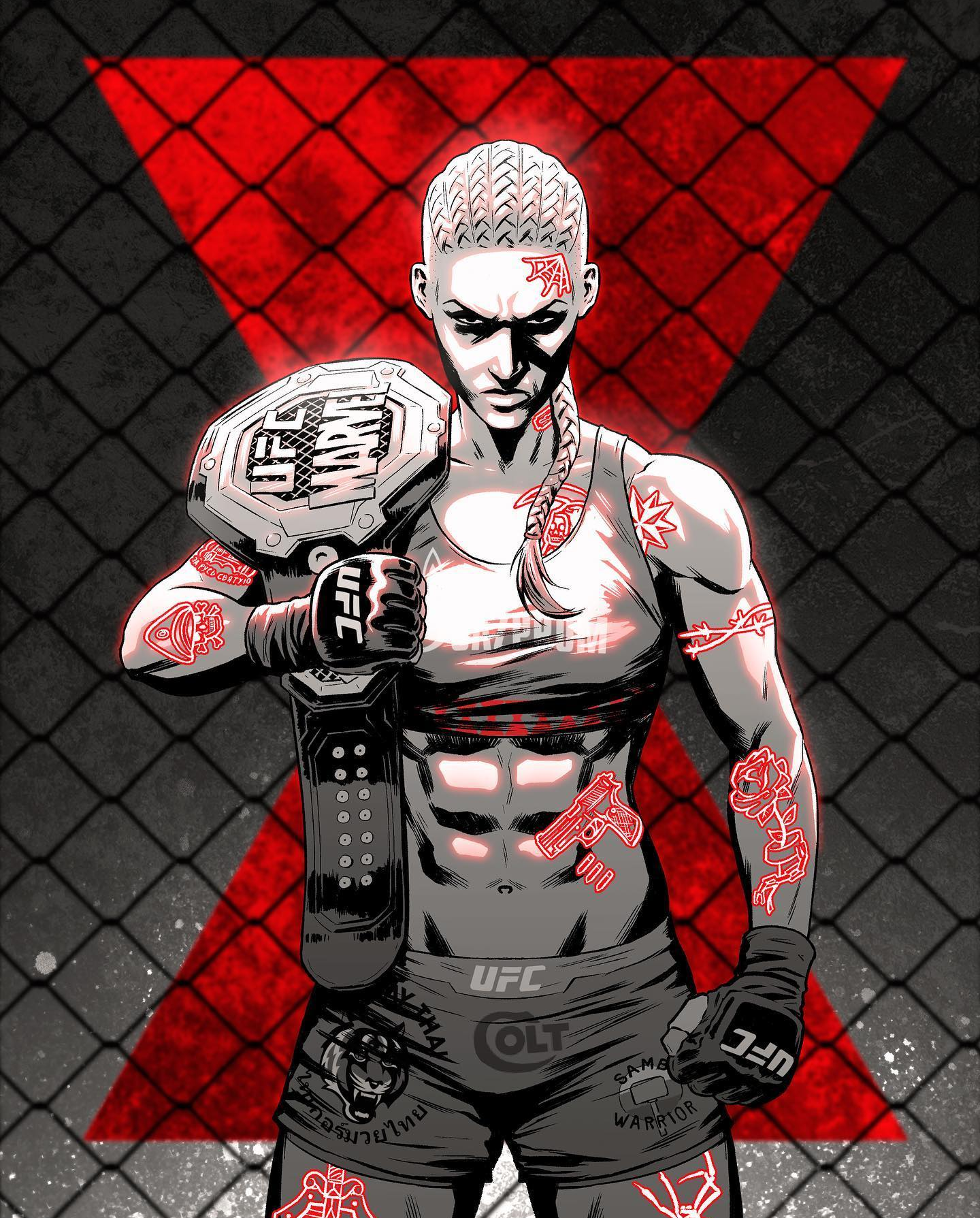 Black Widow UFC Fan Art
