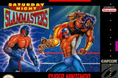 SNES box front for Saturday Night Slam Masters