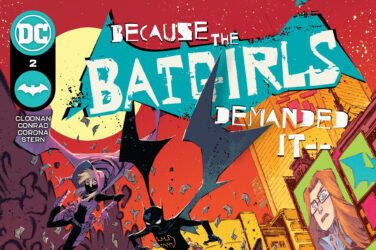 Batgirls #2 cover with Cass, Barbara, and Bondo the Muscle Car
