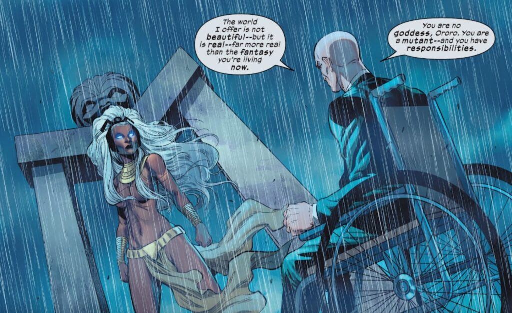 Storm meets Charles Xavier