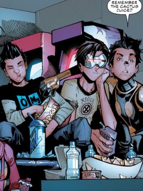 Cyclops with his champions teammates