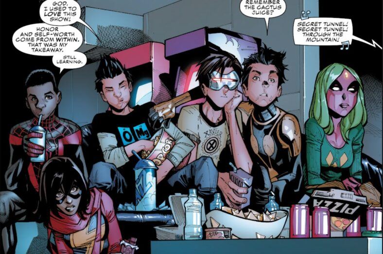 Cyclops with his champions teammates