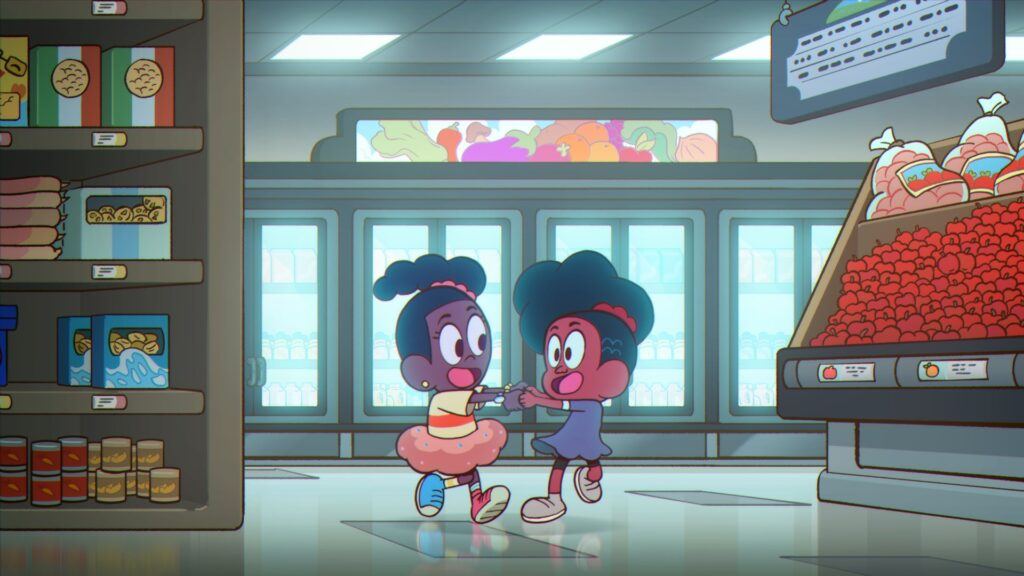 Jessica and Poppy meeting in Jessica's Big Little World